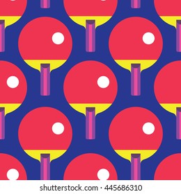 Seamless Ping Pong pattern vector, Sport Pattern