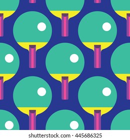 Seamless Ping Pong pattern vector, Sport Pattern