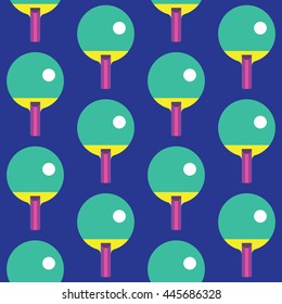 Seamless Ping Pong pattern vector, Sport Pattern