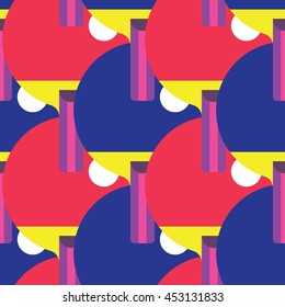 Seamless Ping Pong pattern vector