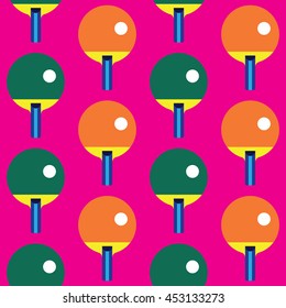 Seamless Ping Pong pattern vector