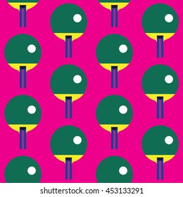 Seamless Ping Pong pattern vector