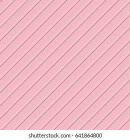 Seamless pink 3D diagonal stripe pattern background