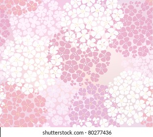 Seamless Pink Abstract Floral Background