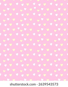 seamless pink background with mini heart vector illustration