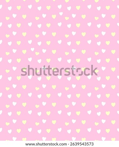 seamless pink background with mini heart vector illustration