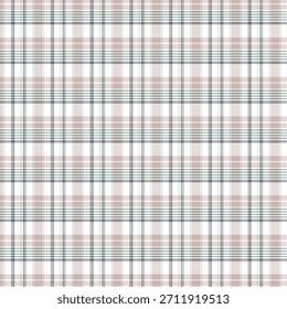 Diseño inconsútil del modelo de la tela escocesa rosada y marrón para la materia textil, el mantel, o el material del telón de fondo