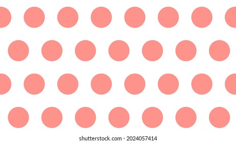 Seamless with pink color dots pattern texture