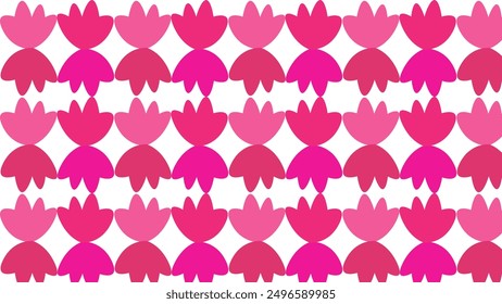 Diseño de patrón de flores de color rosa sin costuras.