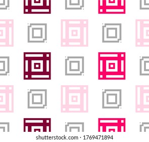 Patrón de color rosa sin foco. Fondo moderno de baldosas para mujeres. Papel de escritorio geométrico. Se puede usar para papeles pintados, impresiones, papel de envoltura, diseño de tela, diseño de páginas web