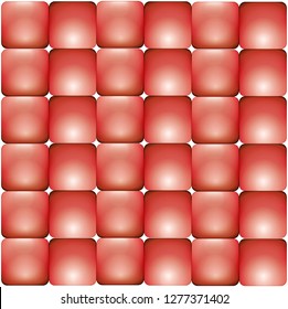 Seamless pink coral 3d square background, web banner