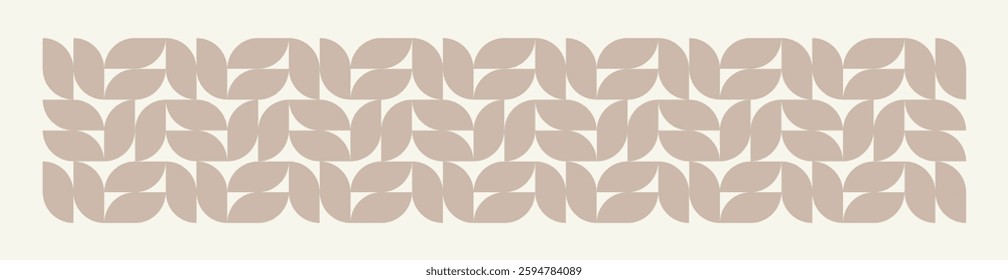 Seamless pink and cream geometric floral pattern. Repeated and decorative design that can be used for packaging, decorating, interior design, wallpapers, banners, and more.