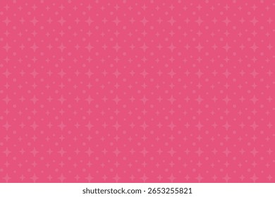 Fondo de patrón decorativo rosa sin fisuras con sutiles Elementos brillantes en estilo femenino juguetón, invitaciones de cumpleaños, tarjetas de felicitación, decoraciones de fiesta y diseños festivos. Ilustración vectorial.