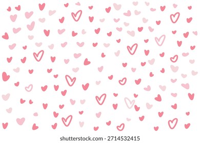 Fundo de padrão de coração de rabiscar rosa sem costura
Fundo de padrão de coração bonito desenhado à mão. Perfeito para o Dia dos Namorados, casamento, tecido e design digital romântico. Textura sem costura