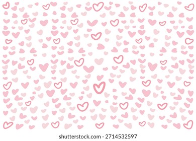Nahtloses rosa Doodle Herzmuster Hintergrund
Süß handgezeichnetes Herzmuster Hintergrund. Perfekt für Valentinstag, Hochzeit, Stoff und romantisches digitales Design. Nahtlose Textur