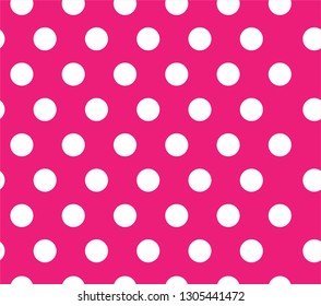 seamless pink dot polka pattern vector