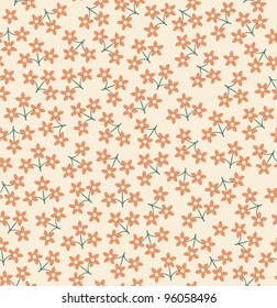 Seamless pink floral pattern