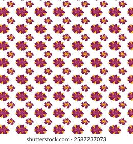 seamless pink floral pattern design on balck background