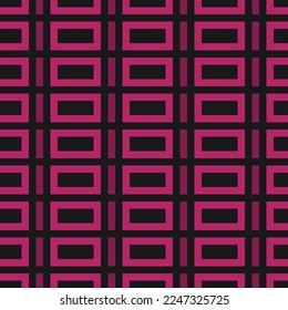 patrón geométrico rosa transparente con ornamento negro