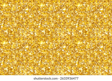 Seamless Pink Glitter Background with Sparkles and Shine. Rose glitter, sparkles and light reflections bg. Festive, girly or glam themed texture design. Vector illustration. EPS 10.