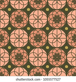 seamless pink glitter  with silver dot glitter pattern background