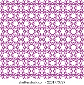 
Patrón geométrico rosado sin foco sobre un fondo blanco.