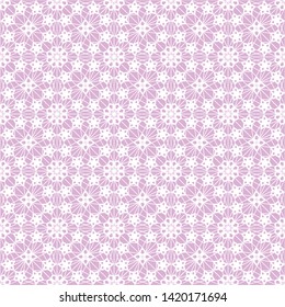 Seamless pink lace background with net pattern