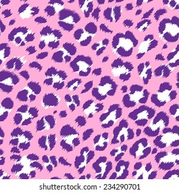Seamless pink leopard pattern. Can be used for fabrics, wallpapers, scrap-booking, etc.
