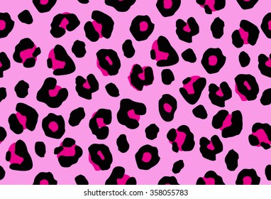 Seamless pink leopard skin texture
