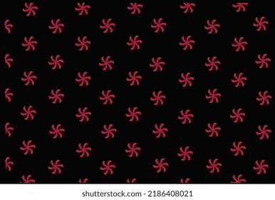 seamless pink little flower pattern with black background