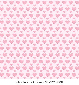 Patrón de amor rosa sin inconvenientes con fondo de color rosa claro