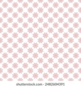 Seamless pink mandala and folk motif pattern for wallpaper, tile, textile, carpet, bag, shirt and cloth. pink and white repeat texture.