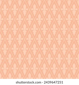 Seamless pink medieval diamond pattern vector