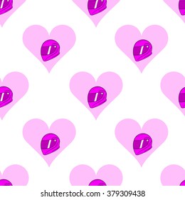 Seamless pink motorcycle helmets