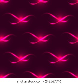 Seamless pink neon or plasma glowing light effects
