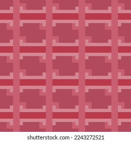 seamless pink original pattern with geometric shapes