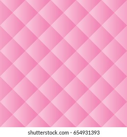 Seamless Pink Padded Background Texture