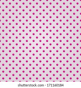 Seamless Pink Polka Dot Background Pattern
