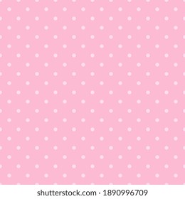 Seamless pink polka dot background