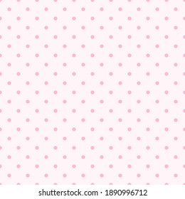 Seamless Pink Polka Dot Background