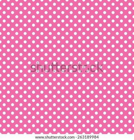 Seamless Pink Polka Dot Background Stock Vector (Royalty Free