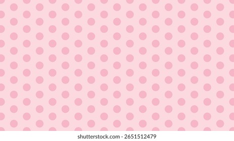 Seamless pink polka dot pattern background, cute and soft design for baby shower, textile, wrapping paper, kids decor, feminine branding, and nursery art. Perfect for girly themed projects.