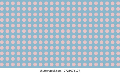 Patrón de lunares rosados sin costuras sobre fondo azul claro textura de Ilustración vectorial