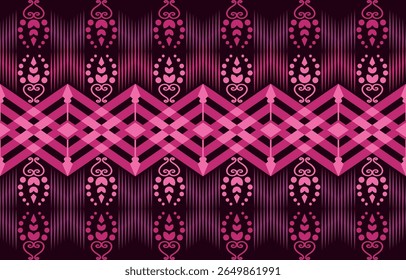 A seamless pink and purple abstract pattern with simple geometric shapes. Ideal for modern backgrounds, print, wallpapers, textiles. Minimal and elegant design for creative projects.