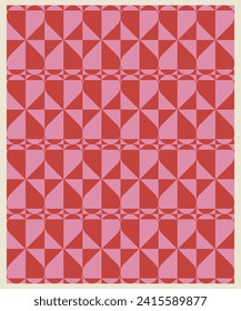Seamless pink, red background for Valentines Day pattern