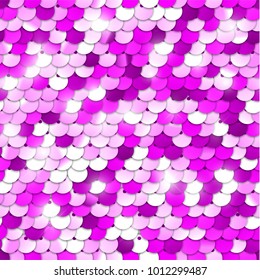 Seamless pink sequined texture - vector illustration eps10