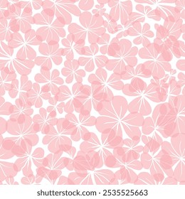 Design de fundo de vetor de padrão floral tropical rosa sem costura, adequado para divertidos têxteis, tecido, acolchoamento, scrapbooking, papel de embrulho e projetos de papel de parede.
