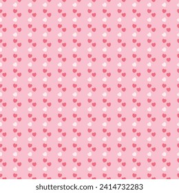 seamless pink valentine mini heart pattern vector illustration for decoration invitation greeting birthday party celebration wedding card poster banner textiles wallpaper background