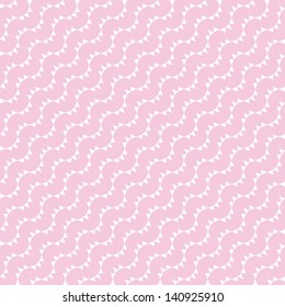 Seamless pink vector pattern with diagonal waves.