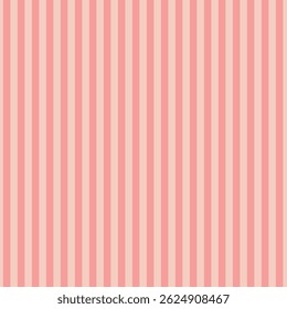 Seamless pink vertical striped pattern with soft pastel tones and clean lines
